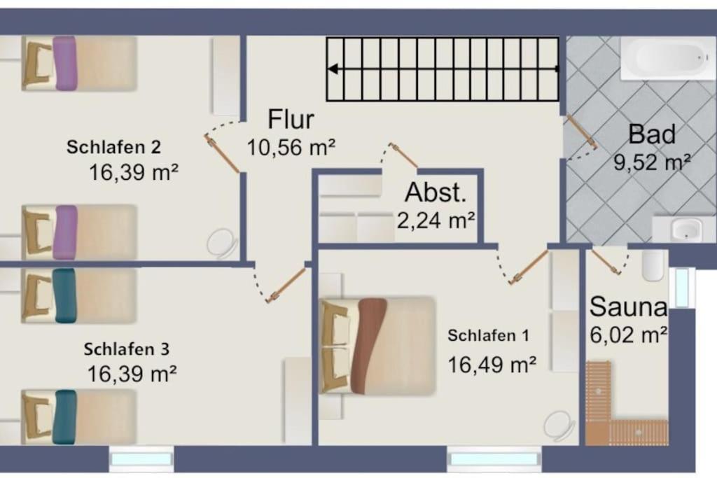 130Qm Haus Mit 3 Schlafzimmern, Sauna, Parkplatz Leilighet Lüneburg Eksteriør bilde